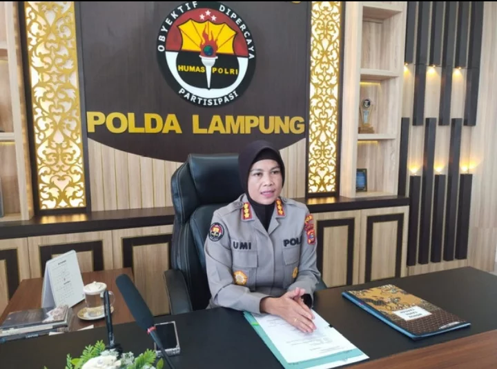 Kabid Humas Polda Lampung Kombes Umi Fadilah.
Sumber: Agus Sahroni, dok Humas Polda Lampung