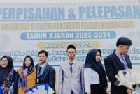 Suasana acara pelepasan dan perpisahan Siswa-siswi SMA Negeri 1 Labuhan Maringgai.
Sumber: Agus Sahroni