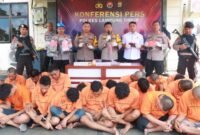 Operasi Sikat Krakatau 2024 berhasil mengungkap puluhan kasus tindak pidana di wilayah hukum Polres Lampung Timur.
Sumber: Agus Sahroni/Humas Polres Lampung Timur