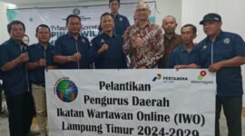 Pengurus Daerah IWO Lampung Timur saat mengikuti pelantikan di Bandar Lampung, Rabu 29 Mei 2024.
Sumber: Humas IWO Lampung Timur.
