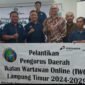 Pengurus Daerah IWO Lampung Timur saat mengikuti pelantikan di Bandar Lampung, Rabu 29 Mei 2024.
Sumber: Humas IWO Lampung Timur.