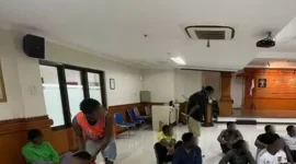 24 warga negara asing asal Nigeria, Tanzania dan Ghana diamankan Imigrasi Ngurah Rai Bali.
Sumber: Antara/HO Kemenkumham Bali.