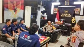PD IWO Way Kanan saat audiensi dengan Kapolres.
Sumber: IWO Way Kanan
