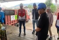 Pertamina melakukan pengecekan di agen LPG di Lampung.
Sumber: ANTARA