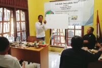 Suasana saat pelatihan SEJIWO di Kantor Sekretariat Bersama IWO Lampung Timur. Sumber: Sukirno