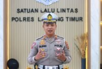 Kasat Lantas Polres Lampung Timur, AKP Glend Felix Siagian