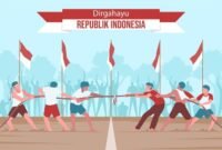 Ilustrasi lomba merayakan 17 Agustus. Sumber: freepik
