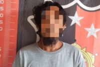 Pria pembobol Toko Bangunan di Lampung Utara ditangkap polisi. Sumber: Deri Kurnia 