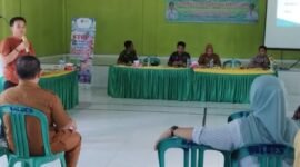 Suasana kegiatan Pencegahan Kekerasan terhadap Perempuan, Anak, dan TPPO” di Balai Desa Sambikarto, Kecamatan Sekampung, Lampung Timur, pada Selasa, 6 Agustus 2024. Sumber: dok IWO Lampung