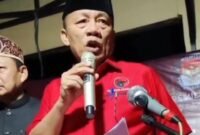 Tangkapan layar video konferensi pers Ketua DPC PDIP Lampung Timur, Ali Johan Arif. Sumber: dok warga