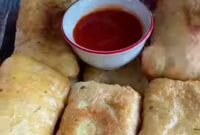 Ilustrasi singkong isi keju. Sumber: Instagram/@yantoganjar