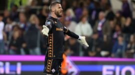 Penjaga gawang Fiorentina David De Gea. Sumber: X/Sport Radio Brila FM