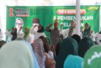 Jaringan Perempuan Nahdliyin (JPN) di Lampung Timur menyatakan kesiapan mereka untuk memenangkan pasangan calon Bupati dan Wakil Bupati Lampung Timur, Ela Siti Nuryamah dan Azwar Hadi, dalam Pilkada serentak 2024. Sumber: Sukirno