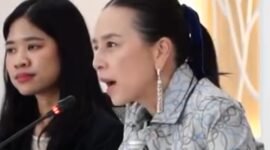 Presiden Federasi Sepak Bola Thailand, Nualphan Lamsam. Sumber: Instagram/ericktohir