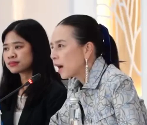 Presiden Federasi Sepak Bola Thailand, Nualphan Lamsam. Sumber: Instagram/ericktohir