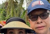 Calon Gubernur Maluku Utara, Benny Laos saat bersama istrinya, Sherly. Sumber: ANTARA