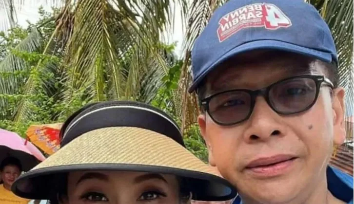Calon Gubernur Maluku Utara, Benny Laos saat bersama istrinya, Sherly. Sumber: ANTARA