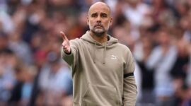 Manajer Manchester City Pep Guardiola. Sumber: Reuters