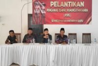 Suasana saat pelantikan anggota PTPS Mataram Baru. Sumber: Hadi Jakariya/MKL
