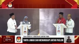  Tangkapa layar video debat calon bupati Lampung Timur  putaran tiga. Sumber: YouTube/KPU Lampung Timur
