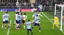 Arsenal ditahan imbang oleh Fulham di Craven Cottage. Sumber: Fulham