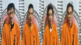 Keempat pelaku masih menjalani pemeriksaan intensif di Mapolres Tulang Bawang. Sumber: Tribrata News