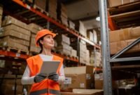 ilustrasi gudang logistik