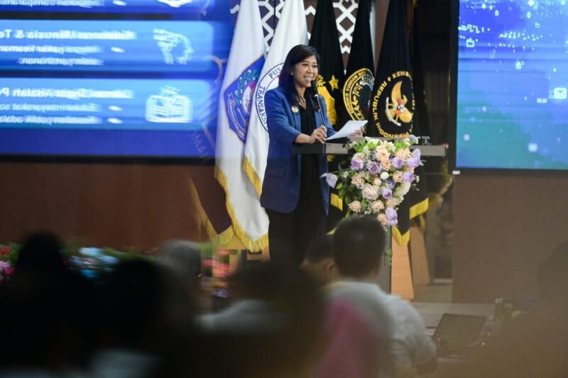 Menkomdigi Meutya Hafid,  dalam Program Mentoring Berbasis Risiko (Promensisko) di Jakarta, Kamis (08/05/2025).