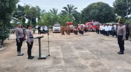Polsek Way Bungur Gelar Apel Siaga Bencana 2025, Wujud Kesiapsiagaan Hadapi Potensi Alam./Ist