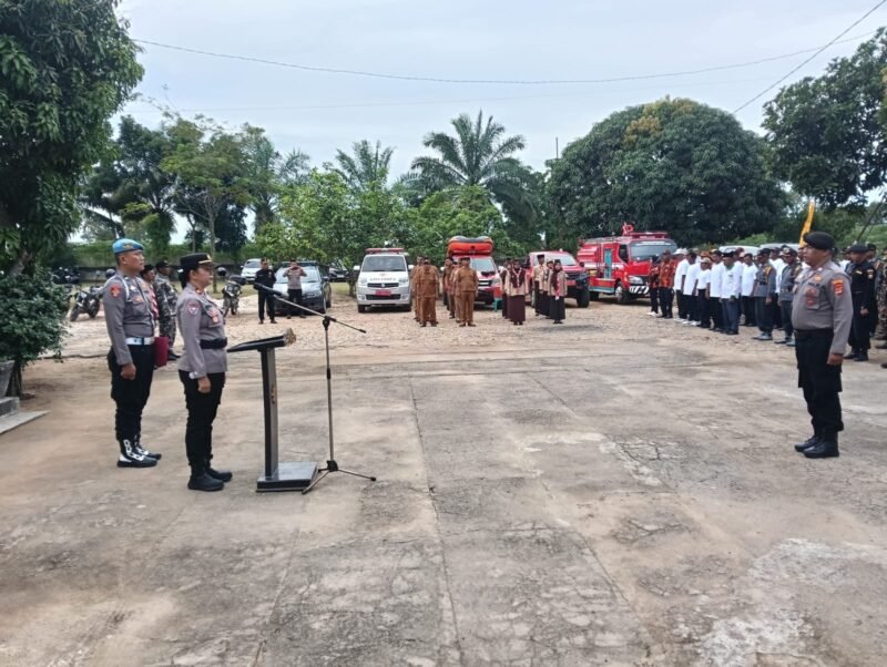 Polsek Way Bungur Gelar Apel Siaga Bencana 2025, Wujud Kesiapsiagaan Hadapi Potensi Alam./Ist
