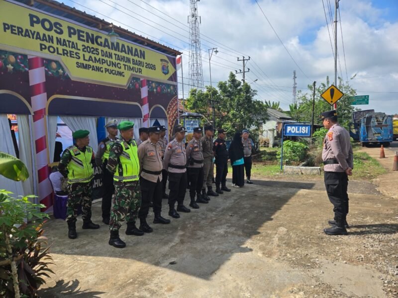 Operasi lilin Krakatau Polres Lampung Timur mulai digelar sejak Sabtu 20 Desember 2025./Ist