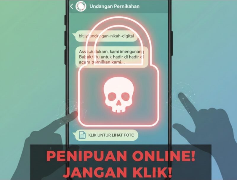 Ilustrasi penipuan online./Kreasi AI