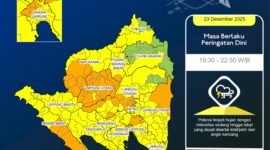 Tangkapan layar peta Lampung./lampung.bmkg.co.id