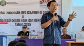Ketua Pengurus Wilayah Ikatan Wartawan Online (IWO) Lampung, Edi Arsadad./Hadi Jakariya