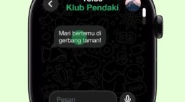 Tangkapan layar fitur WhatsApp untuk Apple Watch./WhatsApp