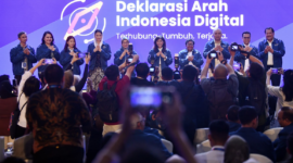 Menteri Komunikasi dan Digital Meutya Hafid, saat hadir di acara Deklarasi Arah Indonesia Digital di Jakarta Selatan, Rabu (10/12/2025)./Ist