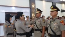 Suasana Sertijab yang digelar di Aula Tri Brata Polres Lampung Timur, Sabtu (10/1/2026./Ist