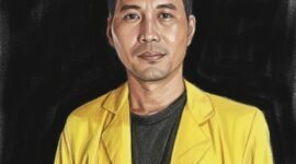 Gambar sketsa aktivis HMI Muklasin./Hadi Jakariya