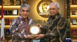 Ketua Majelis Permusyawaratan Rakyat (MPR) RI, Ahmad Muzani, bersama Pengurus Persatuan Wartawan Indonesia (PWI) melakukan pertemuan dengan di Gedung DPR/MPR, Senayan, Jakarta, Selasa (13/1/2026)./Sorong Today