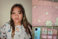 Kolase foto wanita diduga mucikari dan barang bukti./Ist