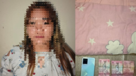 Kolase foto wanita diduga mucikari dan barang bukti./Ist