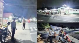 Kolase foto kegiatan Kamtibmas Polsek Labuhan Maringgai./M. Jahri