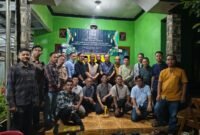 Acara buka puasa bersama Kahmi dan HMI Lampung Timur, berlangsung di Desa Mataram Baru, Kecamatan Mataram Baru, Kabupaten Lampung Timur, pada Kamis (12/3/26)./MKS/Deri Kurnia