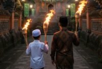 Ilustrasi takbiran Idul Fitri 2026/Hadi Jakariya/Kreasi AI