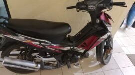 Penampakan sepeda motor yang menjadi barang bukti. (Jahri/Freentalk.com)