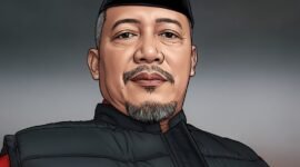 Karikatur Ketua Pokjawas Kemenag Lampung Timur, Drs. H. Ma’ruf Abidin, M.Si./Hadi Jakariya