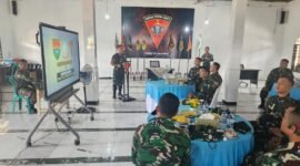 Peserta KKL Binsat Dikreg LXVIII Seskoad saat meninjau kesiapan operasional dan pembinaan satuan di Markas Asrama Yonif TP 943/DPC, Lampung, Kamis (3/9/2026). Foto: Agus S