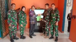 Tim KKL Wilhan Karhutla Dikreg LXVII Seskoad menyerahkan hasil penelitian kepada Pemda dan Kodim Lampung Timur, Sabtu (5/9/2026). Foto: Agus S